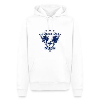 Je peux pas j'ai surf - Sweat à capuche Premium bio Homme - blanc - Devant - Nico (187cm)