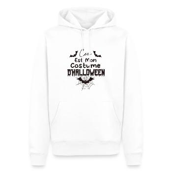Ceci Est Mon costume d’halloween - Sweat à capuche Premium bio Homme - blanc - Devant - Nico (187cm)