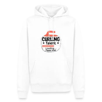 Chargement des talents de curling - Sweat à capuche Premium bio Homme - blanc - Devant - Nico (187cm)