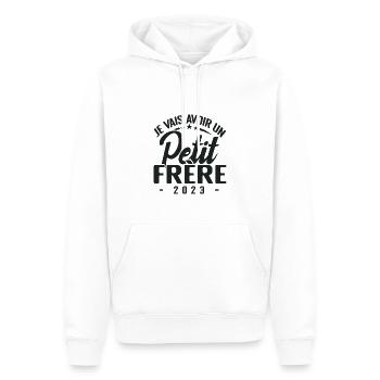 I'm going to have a little brother 2023, child ad - Men’s Premium Organic Hoodie - white - Front - Nico (187cm)