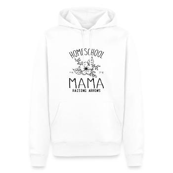 Homeschool Mama - Sweat à capuche Premium bio Homme - blanc - Devant - Nico (187cm)