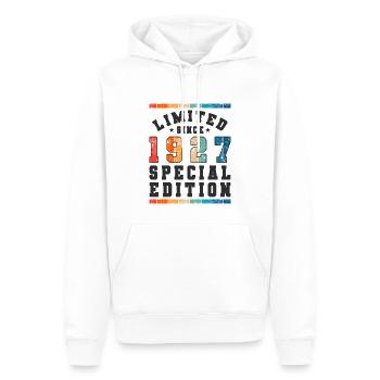 Limited Edition since 1927 Geburtstag Geschenk - Männer Premium Bio Hoodie - Weiß - Vorne - Nico (187cm)