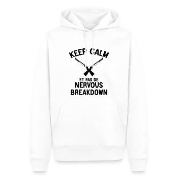 Les Tontons Flingueurs - Film Culte - Sweat à capuche Premium bio Homme - blanc - Devant - Nico (187cm)