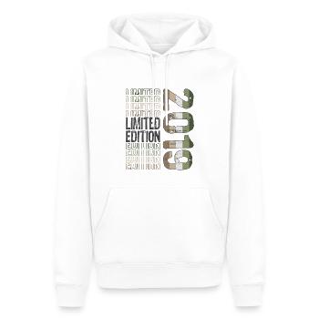 Limited Edition seit 2019 Geburtstag Vintage 2019 - Männer Premium Bio Hoodie - Weiß - Vorne - Nico (187cm)