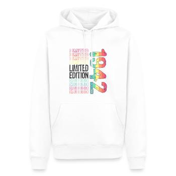 Limited Edition seit 1942 Geburtstag Vintage 1942 - Männer Premium Bio Hoodie - Weiß - Vorne - Nico (187cm)