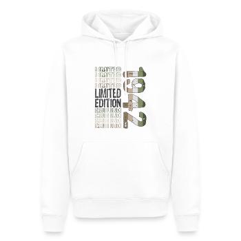 Limited Edition seit 1942 Geburtstag Vintage 1942 - Männer Premium Bio Hoodie - Weiß - Vorne - Nico (187cm)