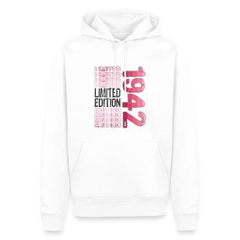 Limited Edition seit 1942 Geburtstag Vintage 1942 - Männer Premium Bio Hoodie - Weiß - Vorne - Nico (187cm)
