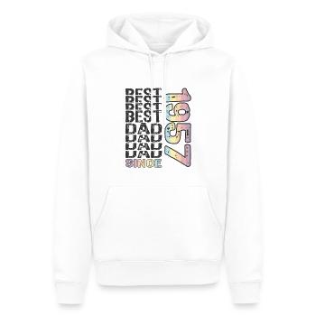 Bester Papa der Welt seit 1957 Vatertag - Männer Premium Bio Hoodie - Weiß - Vorne - Nico (187cm)