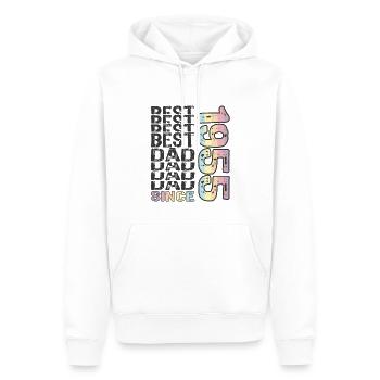 Bester Papa der Welt seit 1955 Vatertag - Männer Premium Bio Hoodie - Weiß - Vorne - Nico (187cm)