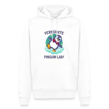 Pingouins Pingouin Fou Dame Pingouin Mignon Pingouin - Sweat à capuche Premium bio Homme - blanc - Devant - Nico (187cm)