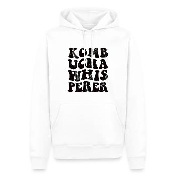 Kombucha Whisperer - schwarz - Männer Premium Bio Hoodie - Weiß - Vorne - Nico (187cm)