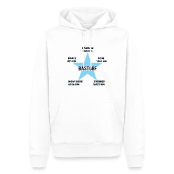 Bastorf Urlaub Ostseeküste Mecklenburg Vorpommern - Männer Premium Bio Hoodie - Weiß - Vorne - Nico (187cm)