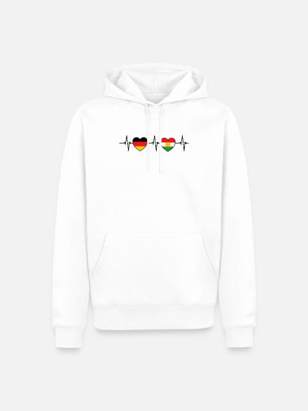 Kurdistan Kurdisch Kurde Rojava Geschenk - Männer Premium Bio Hoodie - Weiß