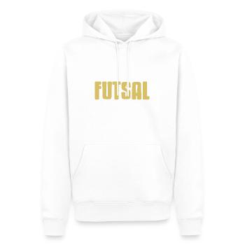 C’est du futsal d’accord Citation sur l’attitude drôle d’un joueur - Sweat à capuche Premium bio Homme - blanc - Devant - Nico (187cm)