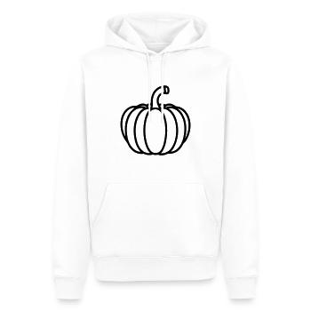 citrouille - Sweat à capuche Premium bio Homme - blanc - Devant - Nico (187cm)
