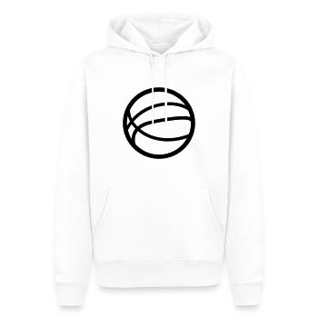 Basketball - Men’s Premium Organic Hoodie - white - Front - Nico (187cm)