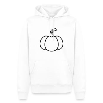 citrouille - Sweat à capuche Premium bio Homme - blanc - Devant - Nico (187cm)