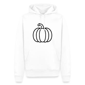 citrouille - Sweat à capuche Premium bio Homme - blanc - Devant - Nico (187cm)