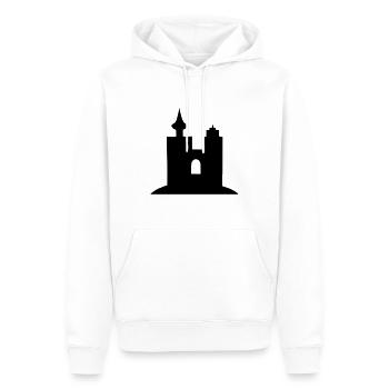 Schloß - Männer Premium Bio Hoodie - Weiß - Vorne - Nico (187cm)