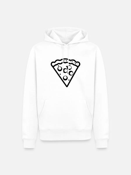 Pizza slice - Men’s Premium Organic Hoodie - white