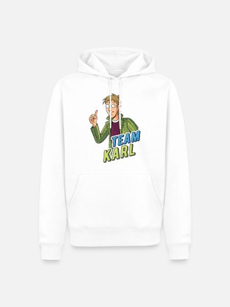 TKKG Team Karl Vierstein - Männer Premium Bio Hoodie - Weiß