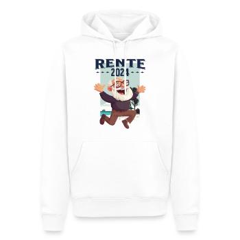 Rente 2024 Rentner Rentnerin Legende Ruhestand - Männer Premium Bio Hoodie - Weiß - Vorne - Nico (187cm)