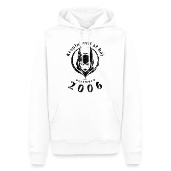 18. Geburtstag Tenir le mal à distance depuis 12/2006 - Sweat à capuche Premium bio Homme - blanc - Devant - Nico (187cm)