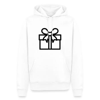 Kleine Geschenkbox - Männer Premium Bio Hoodie - Weiß - Vorne - Nico (187cm)