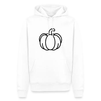 citrouille - Sweat à capuche Premium bio Homme - blanc - Devant - Nico (187cm)