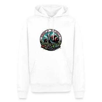 Escargot géant, désastre d’escargot, escargot de jardin - Sweat à capuche Premium bio Homme - blanc - Devant - Nico (187cm)