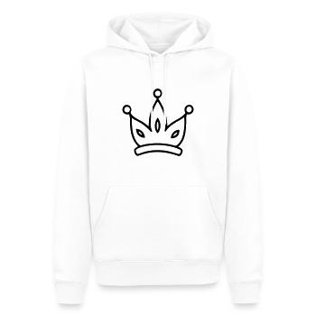 Diadem - Männer Premium Bio Hoodie - Weiß - Vorne - Nico (187cm)