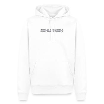 Lebendiger Dschungel-Techno-Druck - Männer Premium Bio Hoodie - Weiß - Vorne - Nico (187cm)