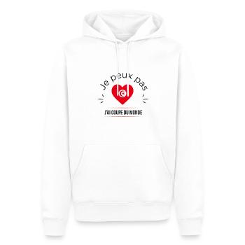 J'peux pas j'ai mondial Tunisie - Sweat à capuche Premium bio Homme - blanc - Devant - Nico (187cm)