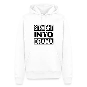 Directement dans le drame - Sweat à capuche Premium bio Homme - blanc - Devant - Nico (187cm)