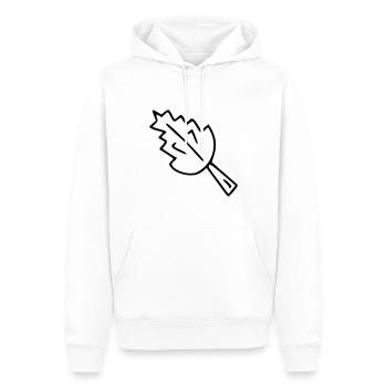 Plant drawing nature sketch black - Men’s Premium Organic Hoodie - white - Front - Nico (187cm)
