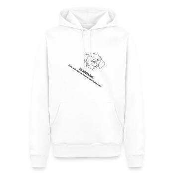 Arbeitstier! - Männer Premium Bio Hoodie - Weiß - Vorne - Nico (187cm)