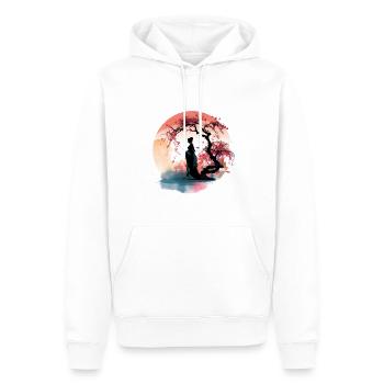 Japanese Dream #3 - Men’s Premium Organic Hoodie - white - Front - Nico (187cm)