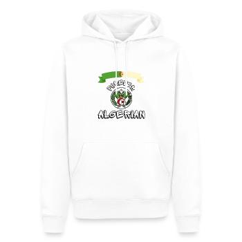 Für immer Algerier - Männer Premium Bio Hoodie - Weiß - Vorne - Nico (187cm)