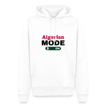 Mode algérien activé - Sweat à capuche Premium bio Homme - blanc - Devant - Nico (187cm)