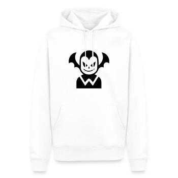 Vampir - Männer Premium Bio Hoodie - Weiß - Vorne - Nico (187cm)