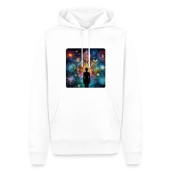 Image 1 - Sweat à capuche Premium bio Homme - blanc - Devant - Nico (187cm)