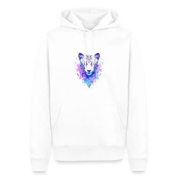 Leopard - Männer Premium Bio Hoodie - Weiß - Vorne - Nico (187cm)