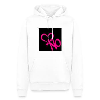 No Love... - Männer Premium Bio Hoodie - Weiß - Vorne - Nico (187cm)