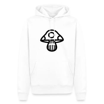 Champignon - Sweat à capuche Premium bio Homme - blanc - Devant - Nico (187cm)