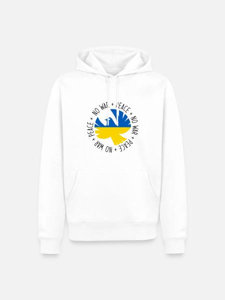 No war - kein Krieg - Men’s Premium Organic Hoodie - white