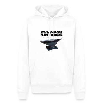 Wolfgang Amboss T shirt - Männer Premium Bio Hoodie - Weiß - Vorne - Nico (187cm)
