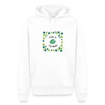 Kiss me I'm Irish - Männer Premium Bio Hoodie - Weiß - Vorne - Nico (187cm)