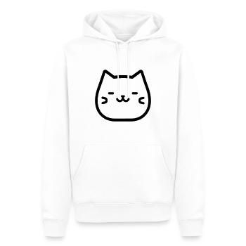 Katze - Männer Premium Bio Hoodie - Weiß - Vorne - Nico (187cm)