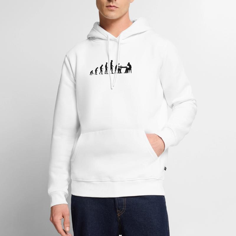 Évolution d’échecs Évolution Sweat à capuche Premium bio Homme