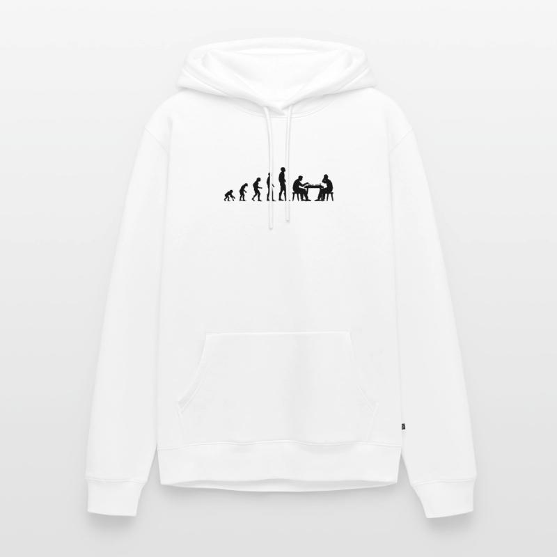 Évolution d’échecs Évolution Sweat à capuche Premium bio Homme
